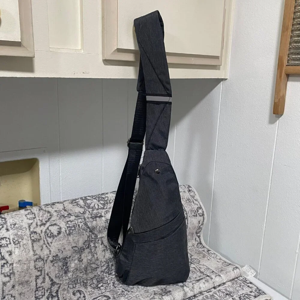 TOLOG Dark Grey Sling Bag Crossbody Backpack